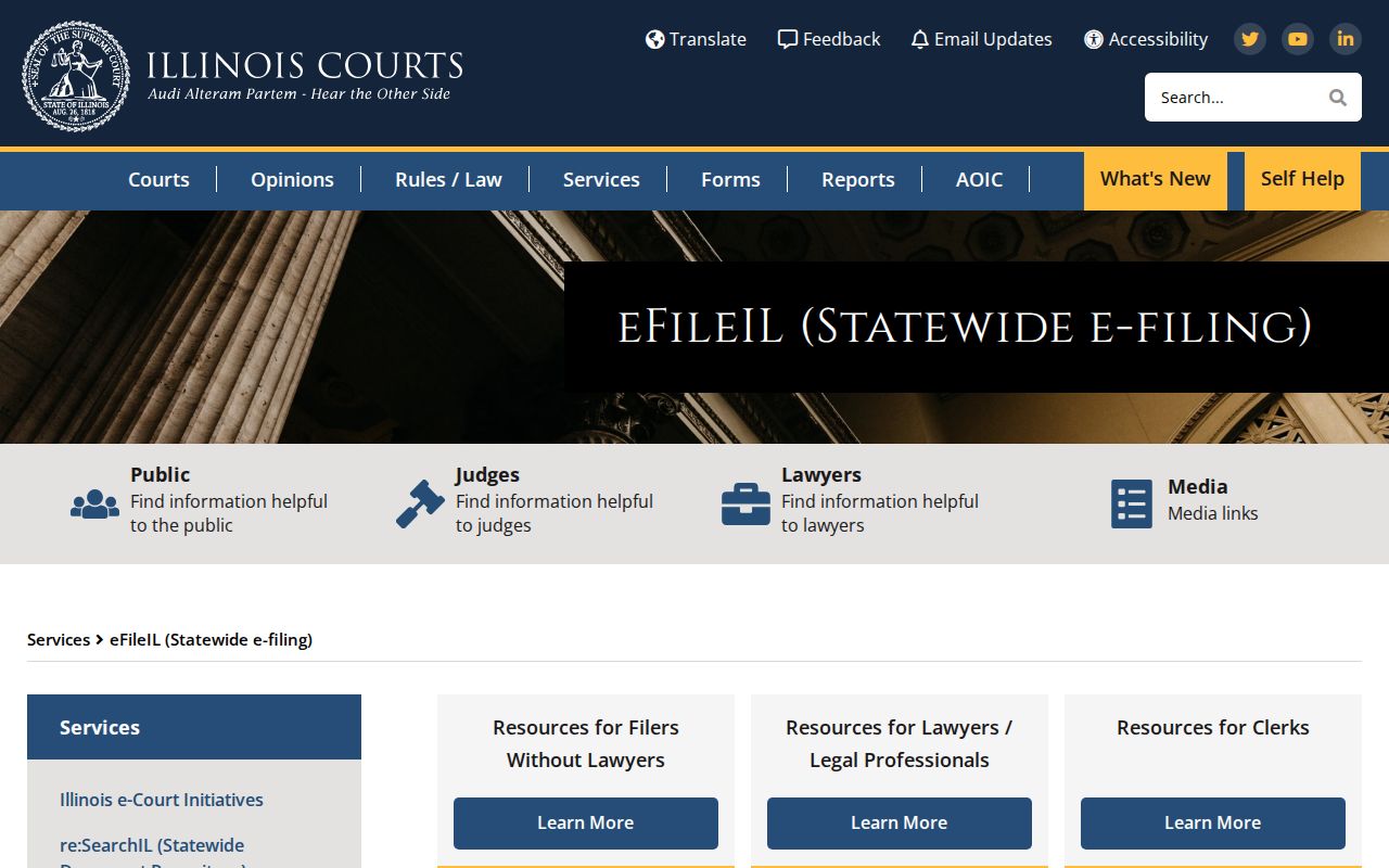 Whiteside County criminal court electronic filing information